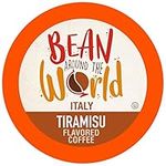 Bean Around The World Flavored Coffee Compatible With 2.0 Keurig K Cup Brewers, Tiramisu, 40 Count (Pack of 1)