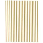 20PCS 3mm Brass Rod, Metal Solid Round Brass Rod Pin Lathe Bar Stock for RC Model Airplane Helicopter DIY Craft - 100mm Length