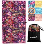 Nomandia Microfibre Beach Towel Extra Large - 180x90cm Sand Free Lightweight & Quick Dry Microfibre Towel and Travel Bag - This Microfiber Towel is perfect as Beach Towel & Travel Towel