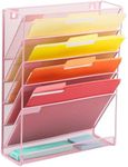 EASEPRES 6 Tier Pink Wall File Hold