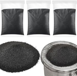 Sasylvia 6.6 lb 3 Pack Station Sand Refill, 6.6 lb Black Silica Sand Ashtray Sand for Indoor and Outdoor Facilities