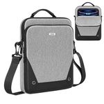 MoKo 9-11 Inch Tablet Sleeve Bag 360° Protetive Carrying Case Compatible with New iPad Air/Pro 11 inch 2024,iPad 10th 10.9,iPad Air 5/4th 10.9,iPad 9/8th 10.2, with Handle and Shoulder Strap, Gray