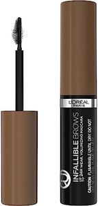 L’Oréal Paris Infallible 24H Volumizing Brow Mascara, Long-Lasting & Up to 2x Fuller Looking Brows, Light Brunette, 4 mL