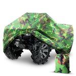 Tokept ATV Waterproof Cover, 210D All Weather Protection Quad Bike Cover from Snow, Rain or Sun, Fits up to 100 Inch 4 Wheelers (Camouflage XXXL)