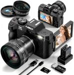 True 5K 64MP Digital Camera for Photography (Black)