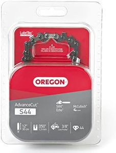 Oregon S44 AdvanceCut Replacement Chainsaw and Pole Pruner Saw Chain for 12-Inch Guide Bars, 44 Drive Links, Pitch: 3/8" Low Vibration, .050" Gauge, Fits Various Stihl Models , Grey