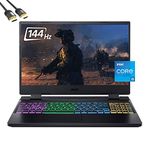 Acer Nitro 5 Gaming Laptop,15.6'' FHD 144Hz IPS,12th Gen Intel 12-Core i5-12500H,GeForce RTX 3060 140W,32GB RAM,1TB PCIe SSD+1TB HDD,VR Ready,TB4,WiFi6,4-Zone RGB,SPS HDMI 2.1 Cable,Win 11 (AN515)