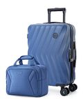 BAGSMART Travel Luggage Carry-Ons, 2 Sets-Navy Blue, Tsa Lock