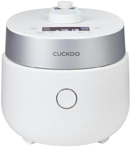 CUCKOO CRP-MHTR0309F | 3-Cup (Uncooked) Twin Pressure Induction Heating Rice Cooker | 11 Menu Options: High/Non-Pressure & More, Made in Korea | White, 3 Cups