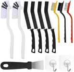 12Pcs Cleaning Brush Set,Multifunctional Crevice Cleaning Brush Bathroom Gap Scrub Brush,Home Essentials Hard Bristle Cleaning Supplies for Fan,Window,Sink,Corner,Tile,Bottle, Blender,Baseboard