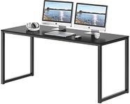 SHW Home Office 55-Inch Computer Desk, Black