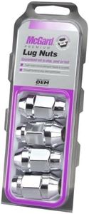 McGard 64073 Chrome, M14 x 1.5 Thread Size) Bulge Cone Seat Style Lug Nut, Set of 4)
