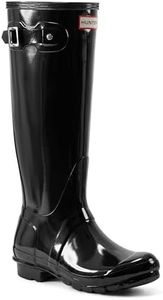 Hunter Women High Wellington Boots, Black (Black), 38 EU (5 UK)