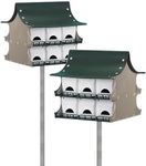 S&K Dual Purple Martin Houses, Expandable Option, 24 Rooms