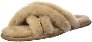 UGG Women's Scuffita Speckles Slipper, Chestnut, 7 UK