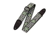Levy's M8HT-11 2" 60's Hootenanny Jacquard Weave Guitar Strap With Polypropylene Backing, Garment Leather Ends And Tri-glide Adjustment.