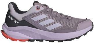adidas Women's Terrex Rider Gore-TEX Trail Running Shoes, preloved fig/Silver Dawn/Orange, 6 UK
