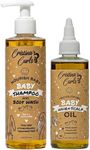 Cristina's Curls Nourishing Baby Wash Day Hair Bundle – Gentle Shampoo + Lightweight Scalp Oil