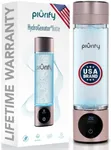 PIURIFY Portable Hydrogen Water Bottle Generator - SPE/PEM Technology for Hydrogen Infused Water, 3000ppb Hydro Water Bottle, Perfect for Work, Outdoor Activities, and Hydration on The Go (Pink)