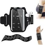 Running Armband ,Phone Holder for Running ,Strap Running Phone Armband,Mobile Phone Armbands Bag, Compatible for Up To 6.3 inch, Black