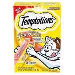 Temptations Creamy Puree Adult Lickable Cat Treats with Chicken & Salmon Variety Pack, 16 pouches, 192g