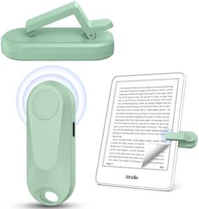 DATAFY [Case-Friendly] Page Turner for Kindle Paperwhite Oasis Kobo eReaders, Camera Camcorder Remote Controls, Page Turner Clicker for ipad Tablets Reading Novels with Wrist Strap Storage Bag Green