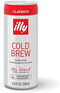 illy Ready To Drink Coffee - Cold Brew Cans - 100% Arabica Coffee - Smooth & Refreshing Taste - Convenient, Easy to Carry Coffee Drink – 8.5 oz., 12 Pack