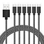 Gopala Micro USB Cable Android Charger [6-Pack 5ft] Nylon Braided Fast Sync&Charging Cord for Android Samsung Nexus LG HTC Nokia Sony and More