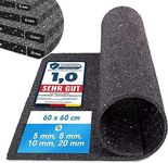 casa pura High-Efficiency Anti-Vibration Mat for Washing Machines, Speakers and Flooring, Can Be Cut to Size, Quality Product from Germany (60 x 60 cm, 5 mm)