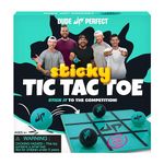 Dude Perfect Sticky Tic Tac Toe, Kids Tabletop Activity, for Family Game Night, Perfect for a Gift and Parties, 2 Players, Ages 4+