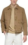 Levi's Men's Lightweight Trucker Shirt Jacket, Worker Brown Cotton Canvas, Medium