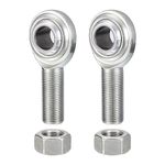 HiPicco CM10 Rod End Bearing Heim Joints, 5/8 x 5/8-18 Right Hand Male Thread Heim Joint with Jam Nuts 2pcs