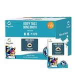 Goofy Tails Sea Food Bone Broth for Cats (Value Pack 9+1) 1000 ml (100 ml X 10 Pack), Human Grade, Preservative Free, Gut Friendly Cat Food Topper, Natural Hydrating Liquid Cat Treats, Cat Supplement
