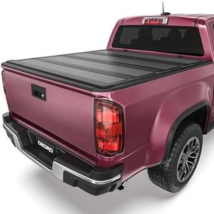 OEDRO Low-Profile Hard Quad-Fold Tonneau Cover Compatible with 2015-2025 Chevy Colorado/GMC Canyon 5.2ft Bed, One-Handed Quick Release, Drainage Design