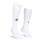 Nivia Classic Football Stockings for Men & Women, Knee Length Stockings, Football Socks, Soccer Socks, Sports Socks (Off White) Size-L