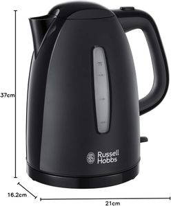 Russell Hobbs 1.7L Cordless Kettle – Fast Boil, Black, Anti-Scale Filter
