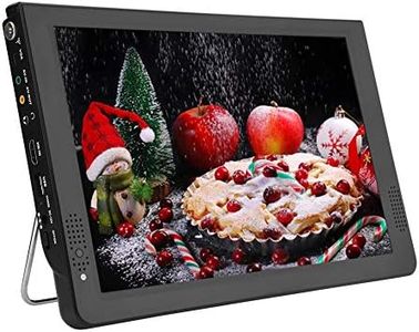 VBESTLIFE Televisori analogici digitali da 12 Pollici TV Portatile T-T2 per Aereo Domestico da Auto (EU Plug)