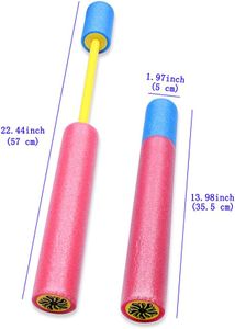 4-Piece Colorful Kids EVA Foam Water Gun Set – Pull Type