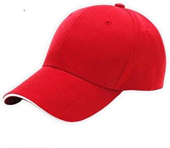 Plain Sun Cap for Men or Female Visor Caps for Sports and Casual, by Luguni Red