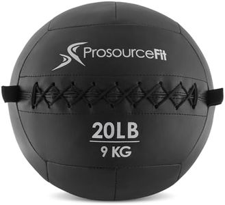 ProsourceFit Soft Medicine Balls, Wall Balls and Full Body Dynamic Exercises, Color-Coded Weights: 6, 10, 14, 20 lb.