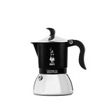 Bialetti Fiammetta Induction Coffee Maker, 4 Cups (150 ML), Suitable for All Cookers, Elegant Design, Black