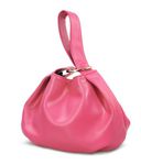 Women's Clutch Soft Vegan Leather Hobo Top Handle Bag Small Tote Purse, Hot Pink