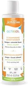 ACTIVILONG - Ti Shampooing Actikids - Cheveux Bouclés À Crépus - Dès 3 ans - Nourrit, Démêle Et Hydrate - Amande Douce Et Mangue - Vegan - Parfum Hypoallergénique - Made In France - 250ml