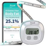 Slimpal Body Fat Measuring Tool, Body Tape Measure, Measuring Tape for Body, Digital Smart Retractable Measuring Tape for Accurately Measuring BMI Fitness Body Shape and Weight Loss