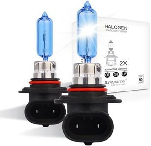 Sinoaprcel 9005/HB3 Halogen High Beam Headlight,270% Brighter 5000K White Replacement for Standard 65W Bulb,Pack of 2