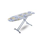 Finiky Berlin Iron Table for Ironing Clothes - Floral, Surface (97 x 34cm) | Anti-Slip Feet, Heat-Resistant, Sturdy 3-Leg Design, Iron Rest with Silicon Stopper | Space-Saving Ironing Board