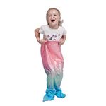 Kids Mermaid Tail Blanket,Plush Soft Flannel Fleece All Seasons Sleeping Blanket Bag,Rainbow Ombre Glittering Fish Scale Design Snuggle Blanket,Best Gifts for Girls,17"Ã—39"