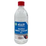 White Vinegar, White Vinegar Cleaning, Vinegar for Cleaning, Distilled White Vinegar, Cleaning Vinegar, White Wine Vinegar, Food Grade Suitable for Cleaning, Baking, Cooking, 500 ml (500 ml)