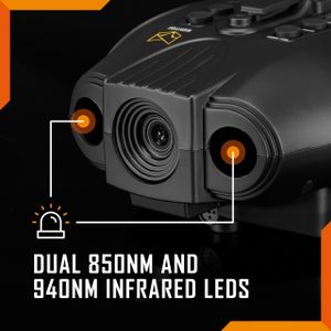 Nightfox Swift 2 Pro Night Vision Goggles – 1080p, Helmet Mount, 940nm IR