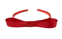 Matilda Style Headband Red Bow Hairband Alice Band